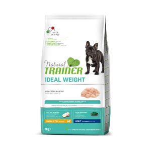 Natural Trainer Mini adult Ideal Weight ar balto gaļu 2kg