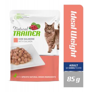 Natural Trainer Adult Ideal Weight with Salmon konservi kaķiem ar lasi 85g