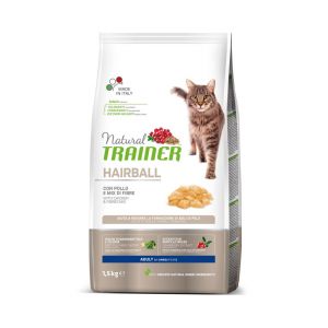 Natural Trainer Hairball with Chicken kaķu barība spalvu kamolu izvadīšanai 1.5kg