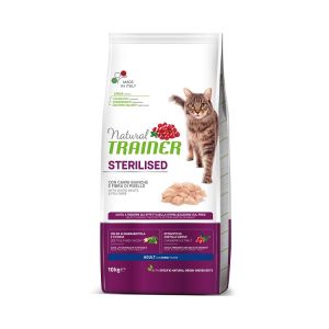 Natural Trainer Sterilised with White Meat barība sterilizētiem kaķiem ar balto gaļu 10kg