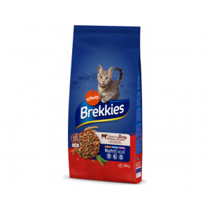 Brekkies Cat Beef barība kaķiem ar liellopu 15kg