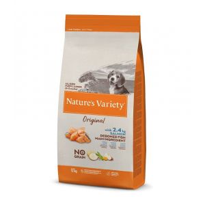Natures Variety Junior no grain Salmon bezgraudu barība kucēniem ar lasi 10kg