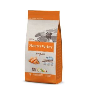 Natures Variety Original Mini Salmon no Grain bezgraudu barība mazo šķirņu suņiem ar lasi 7kg