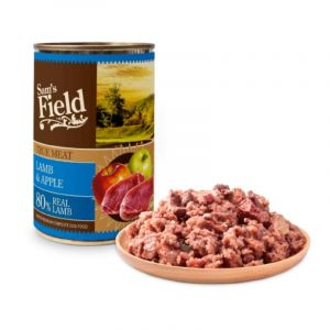 Sams Field Dog True Meat Lamb & Apple 400g