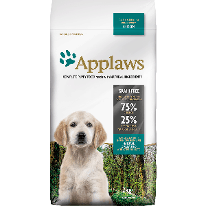 Applaws Dog Puppy Chicken S/M Breed bezgarudu barība mazo/vidējo šķirņu kucēniem ar vistu 7.5kg