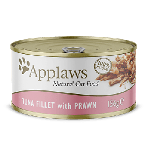 Applaws Cat Tuna Fillet with prawn konservi kaķiem ar tunča fileju un garnelēm 156g