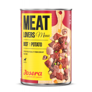 Josera Meat Lovers Menu Beef with Potato konservi suņiem ar liellopu un kartupeļiem  400g