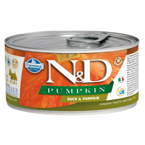 N&D NATURAL & DELICIOUS ND Dog Duck & Pumpkin konservi suņiem 140g