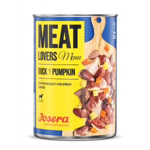 Josera Meat Lovers Menu Duck with pumpkin konservi suņiem ar pīli un ķirbi 6 x 800g