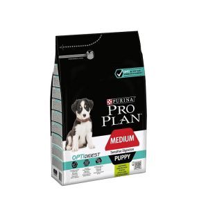 Pro Plan Medium Puppy Sensitive Digestion barība vidējo šķirņu kucēniem ar jūtīgu gremošanu , jērs 3kg