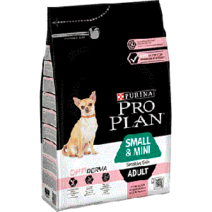 Pro Plan Small & Mini Adult Sensitive Skin barība mazo šķirņu suņiem ar jūtīgu ādu, lasis 3kg