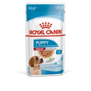 Royal Canin SHN Medium Puppy Wet konservi vidējo sķirņu kucēniem 140g