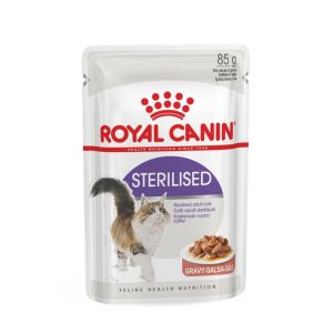 Royal Canin FHN Sterilised in Gravy konservi kaķiem 12x85g