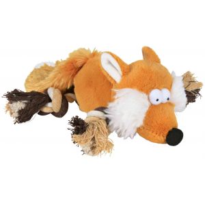 Trixie plīša rotaļlieta Fox with rope, lapsa ar virvi 34 cm