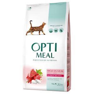 Optimeal Veal fillet sausā barība kaķiem ar liellopa fileju 10kg