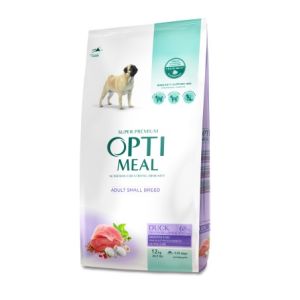 Optimeal Small breed Duck sausā barība mazo šķirņu suņiem ar pīles fileju 12kg