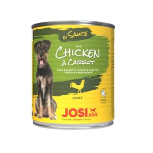 JOSERA JosiDog with Chicken&Carrot in Sauce konservi suņiem ar vistu un burkāniem 830 g