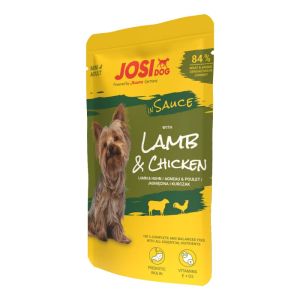 JOSERA JosiDog Mini with Lamb&Chicken in Sauce konservi maziem suņiem ar jēru un vistu 100g