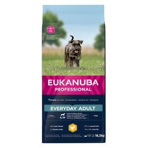  Eukanuba Adult Small and Medium Chicken Every Day sausā barība suņiem ar vistu 16.5kg