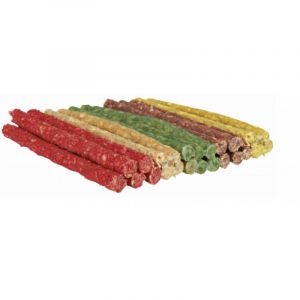 Trixie Munchy Chewing Rolls mix gardums suņiem krāsaini kociņi 12cm/9-10mm, 100 gab