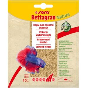 Sera Bettagran granulēta barība cīnītājzivīm un mazām labirintzivīm 10 g