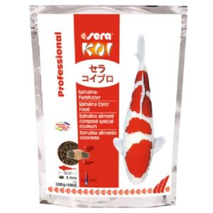Sera KOI Professional Spirulina Color Food barība dīķa zivīm krāsas uzlabošanai 2,2kg