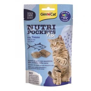 Gimborn Nutri Pockets with Fish and Tuna gardums kaķiem ar zivīm un tunci 60g