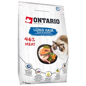  Ontario Cat Longhair barība kaķiem ar lasi un pīli 2kg