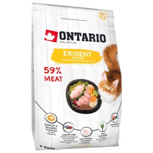 Ontario Cat Exigent barība izvēligiem kaķiem ar vistu 400 gr