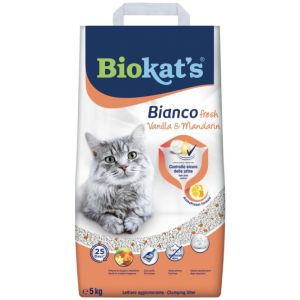 Biokats Fresh Vanilla/Mandarin kaķu tualetes smiltis ar vaniļas un mandarīnu smaržu 5kg