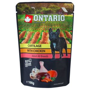 Ontario Dog Cartilage with Chicken in Broth konservi pieaugušiem suņiem un kucēniem 100g