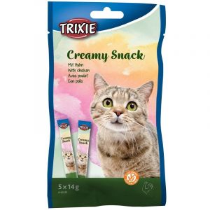Trixie Creamy Snack with chicken krēmīgs gardums kaķiem  ar vistu 5×14g