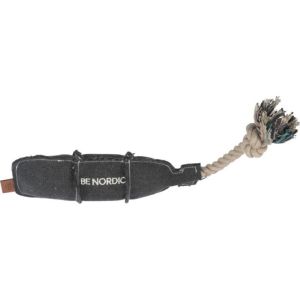 Trixie Be Nordic Bottle On A Rope auduma rotaļlieta suņiem ar virvi 37cm