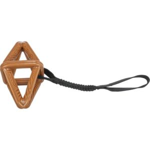 Trixie CityStyle Rhombus On A Rope Bungee TPR rotaļlieta suņiem ar amortizatoru, 18cm rombs, 38cm garums