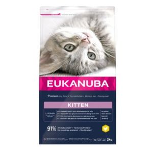 Eukanuba CAT KITTEN HEALTHY START Chicken sausā barība kaķēniem ar vistu 2 kg