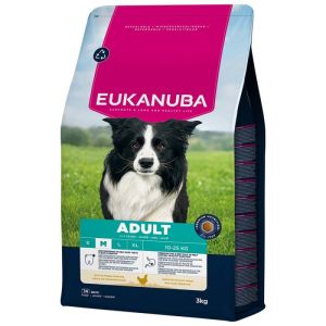  Eukanuba Adult Medium Chicken sausā barība vidējo šķirņu suņiem ar vistu 3kg