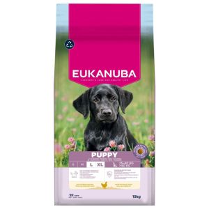  Eukanuba Puppy Large Breed Chicken sausā barība lielo šķirņu kucēniem ar vistu 15kg