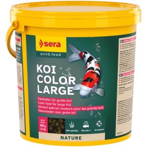 Sera KOI Color Large pilnvērtīga barība dīķa zivīm krāsas uzlabošanai 3800ml (930 g)