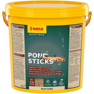 Sera Pond Sticks barība dīķu zivīm ar kukaiņu kāpuriem 10 L (1,8 kg)