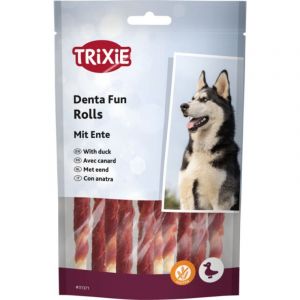 Trixie Chewing Rolls with Duck gardums suņiem  liellopu jēlāda ar pīles gaļu12cm, 10*80g.