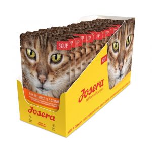 JOSERA kaķiem ZUPA Chicken with Carrots&Spinach 16 x 70 g