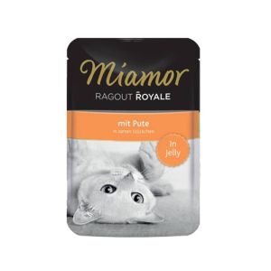 MIAMOR Ragout Royale Turkey Konservi kaķiem želējā ar tītaru 100g