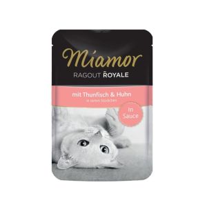 MIAMOR Ragout Royale Thunfisch&Huhn Konservi kaķiem ar vistu un tunci 100g