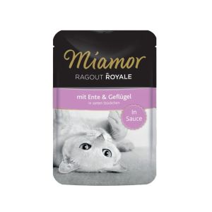 MIAMOR Ragout Royale Duck&Poultry  Konservi kaķiem ar pīli un mājputnu gaļu 100g