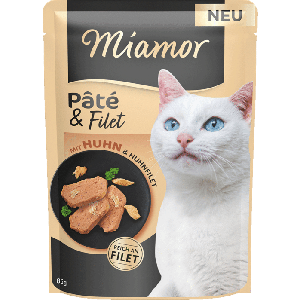 MIAMOR Pate&Filet mit Huhn&Huhnfilet pastēte kaķiem ar vistu un vistas fileju 85g