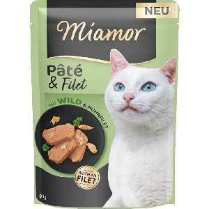MIAMOR Pate&Filet mit Wild&Huhnfilet pastēte kaķiem ar medījuma gaļu un vistas fileju 85g