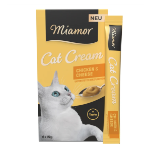 MIAMOR Cat-cream chicken&cheese gardums kaķiem ar vistu un sieru 11x6x15g