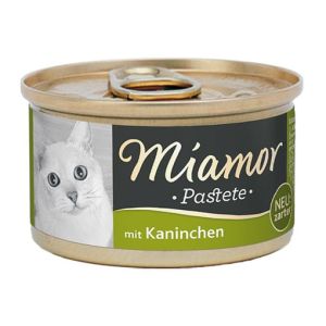 MIAMOR Pastete Kaninchen Konservi kaķiem  pastēte ar trusi 85g