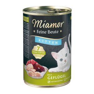MIAMOR Feine Beute Kitten Geflugel konservi kaķēniem ar mājputnu gaļu 400g