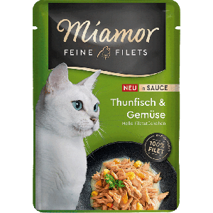 MIAMOR FF Thunfisch&Gemuse in sauce Konservi kaķiem ar tunci un dārzeņiem mērcē 100g